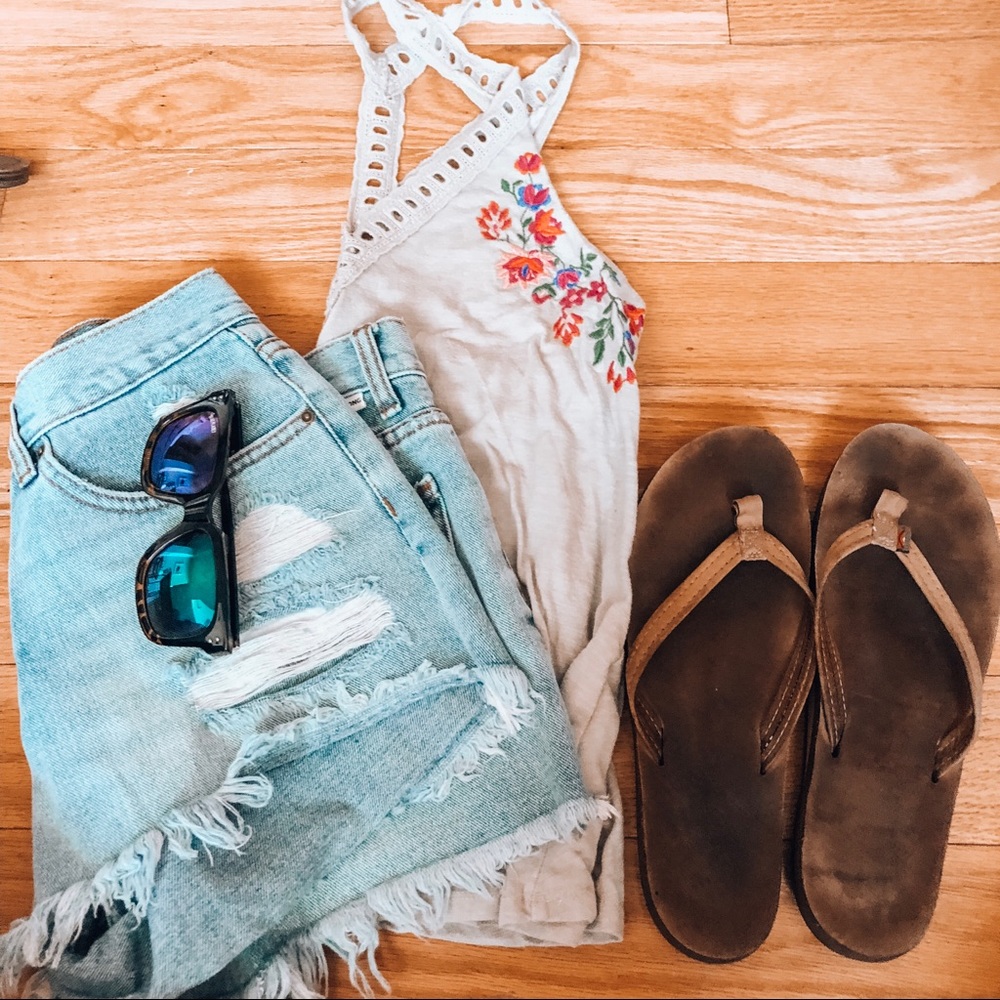 Hollister Embroidered Tank